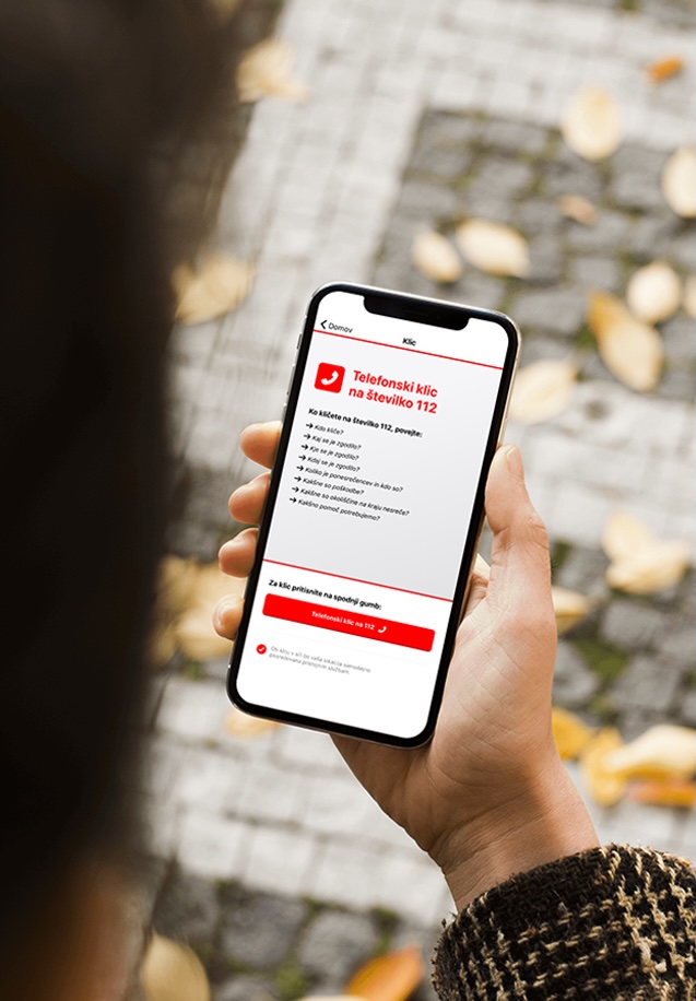 Guided 112 calling — step-by-step prompts help users communicate clearly under pressure with emergency services.